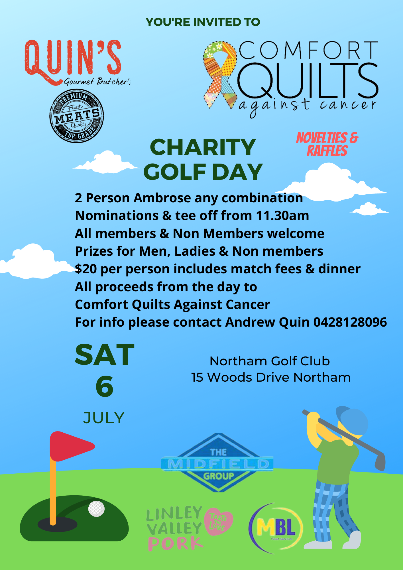 Charity Golf Day – Tap for more info