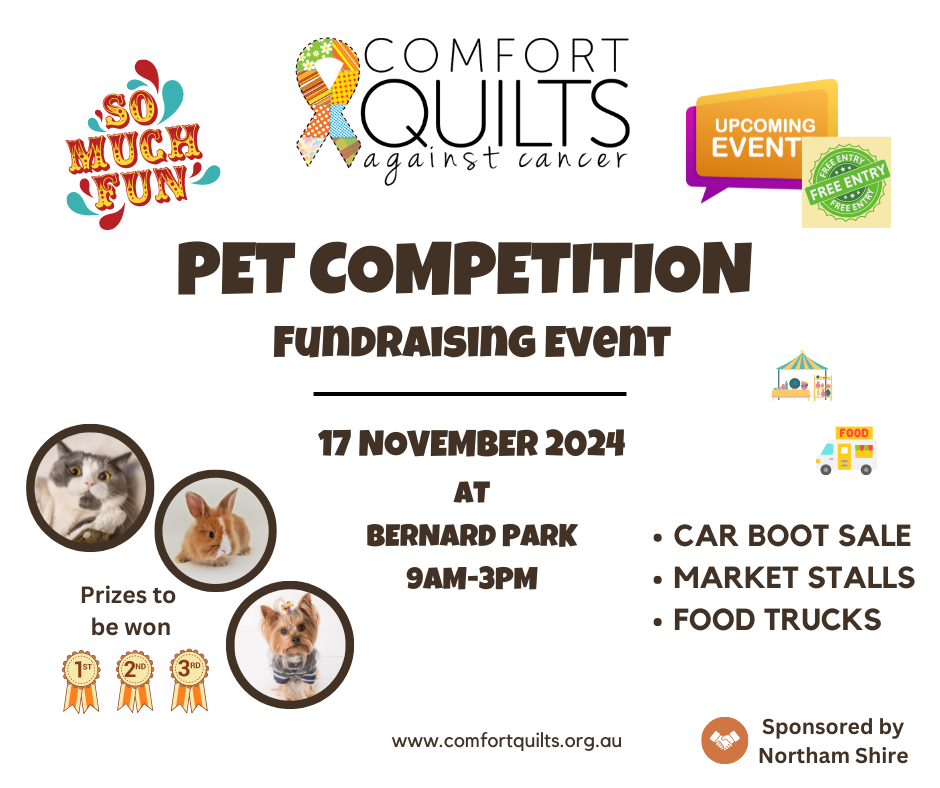 Comfort Quilts Pet Competition & Markets – Tap for more info